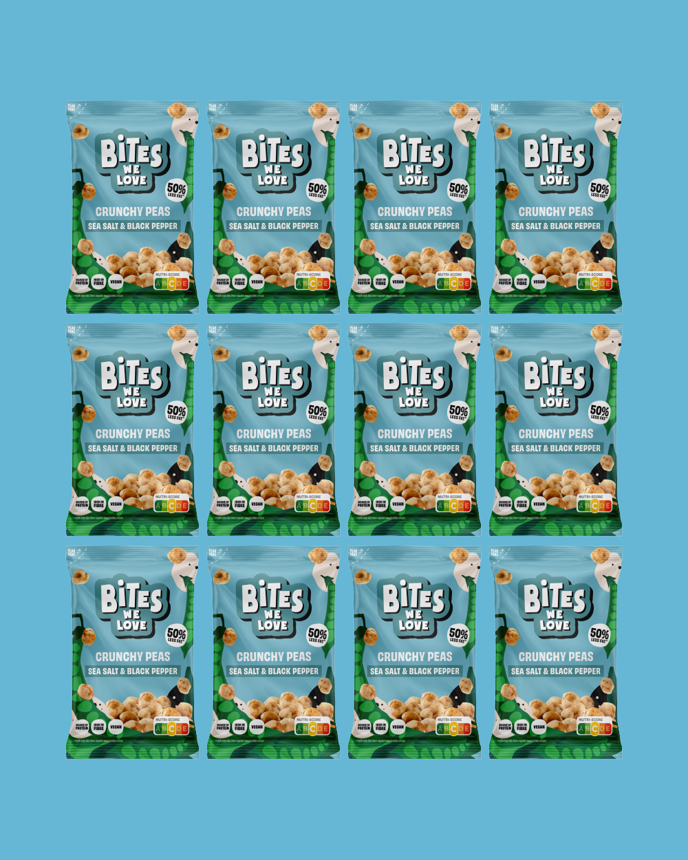 Crunchy Peas Sea Salt & Black Pepper 12*30g