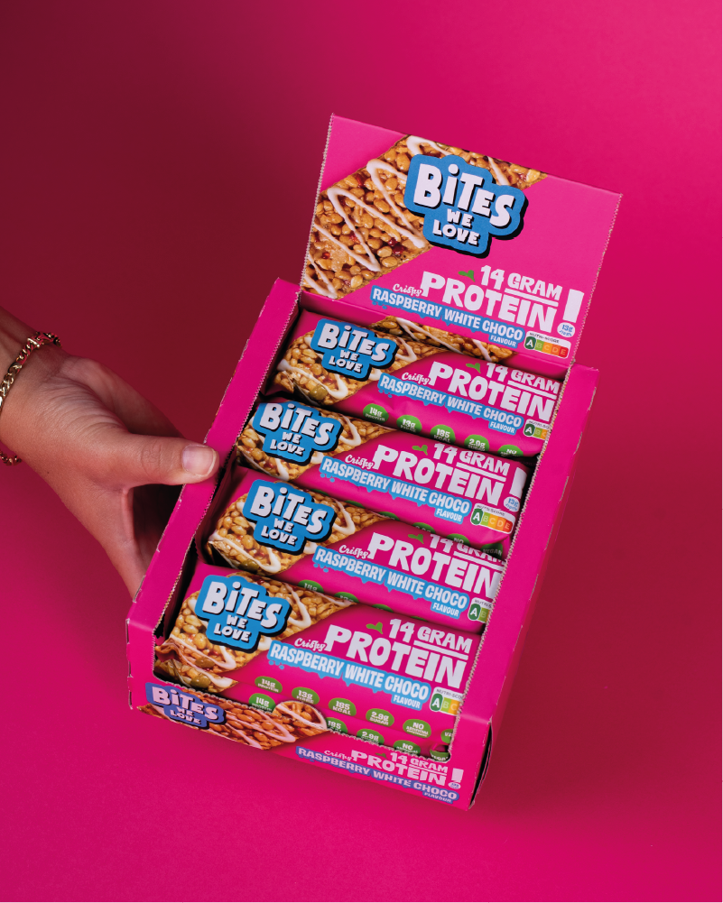 Protein Bar Raspberry White Chocolate 12*50g