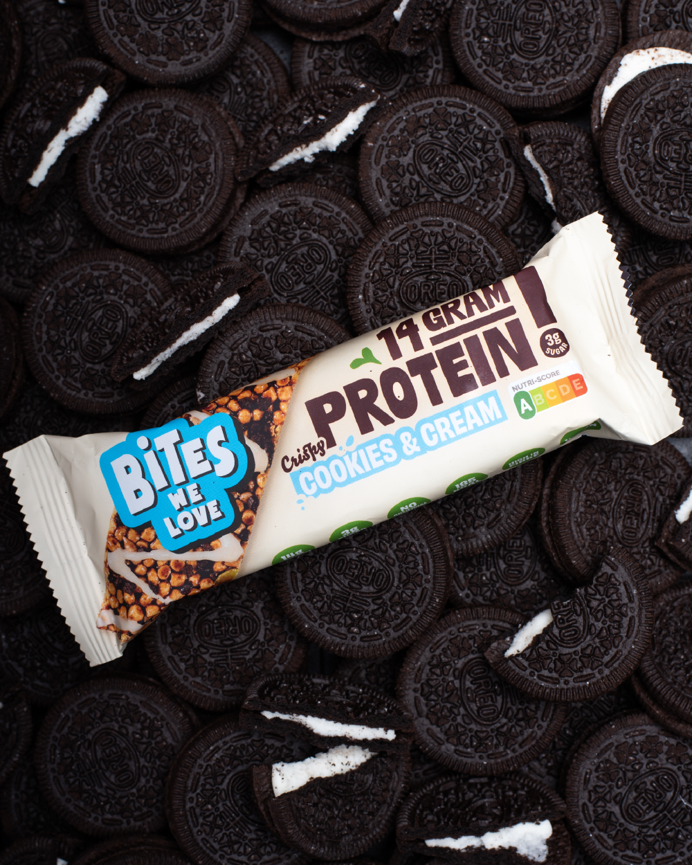 Protein Bar Cookies & Cream Display Box 12*50g