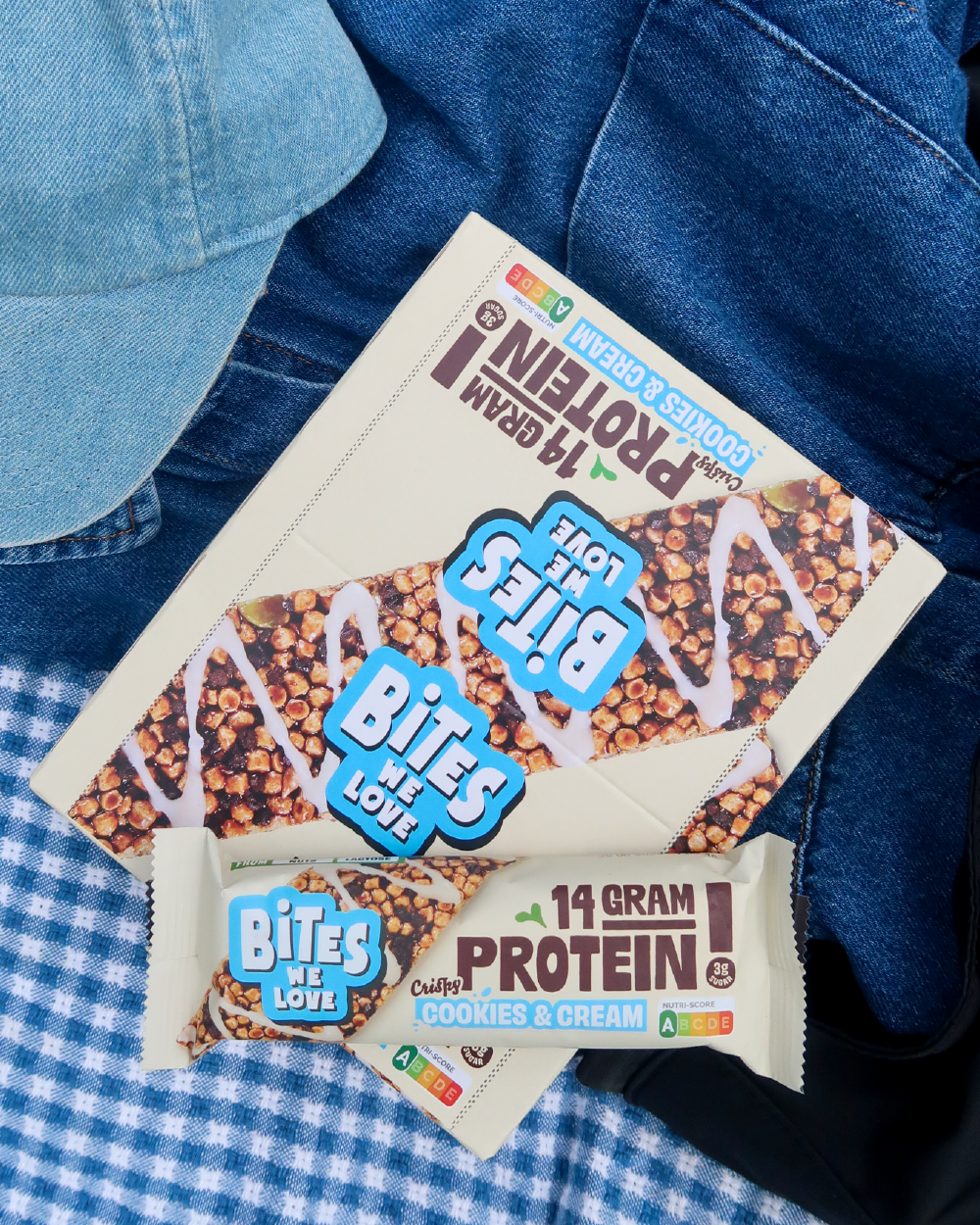 Protein Bar Cookies & Cream Display Box 12*50g