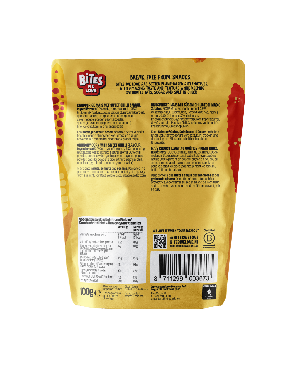 Crunchy Corn Sweet Chilli 6*100g