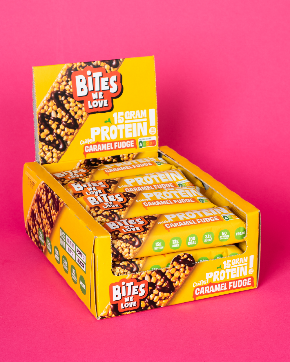 Protein Bar Caramel Fudge Display Box 12*50g
