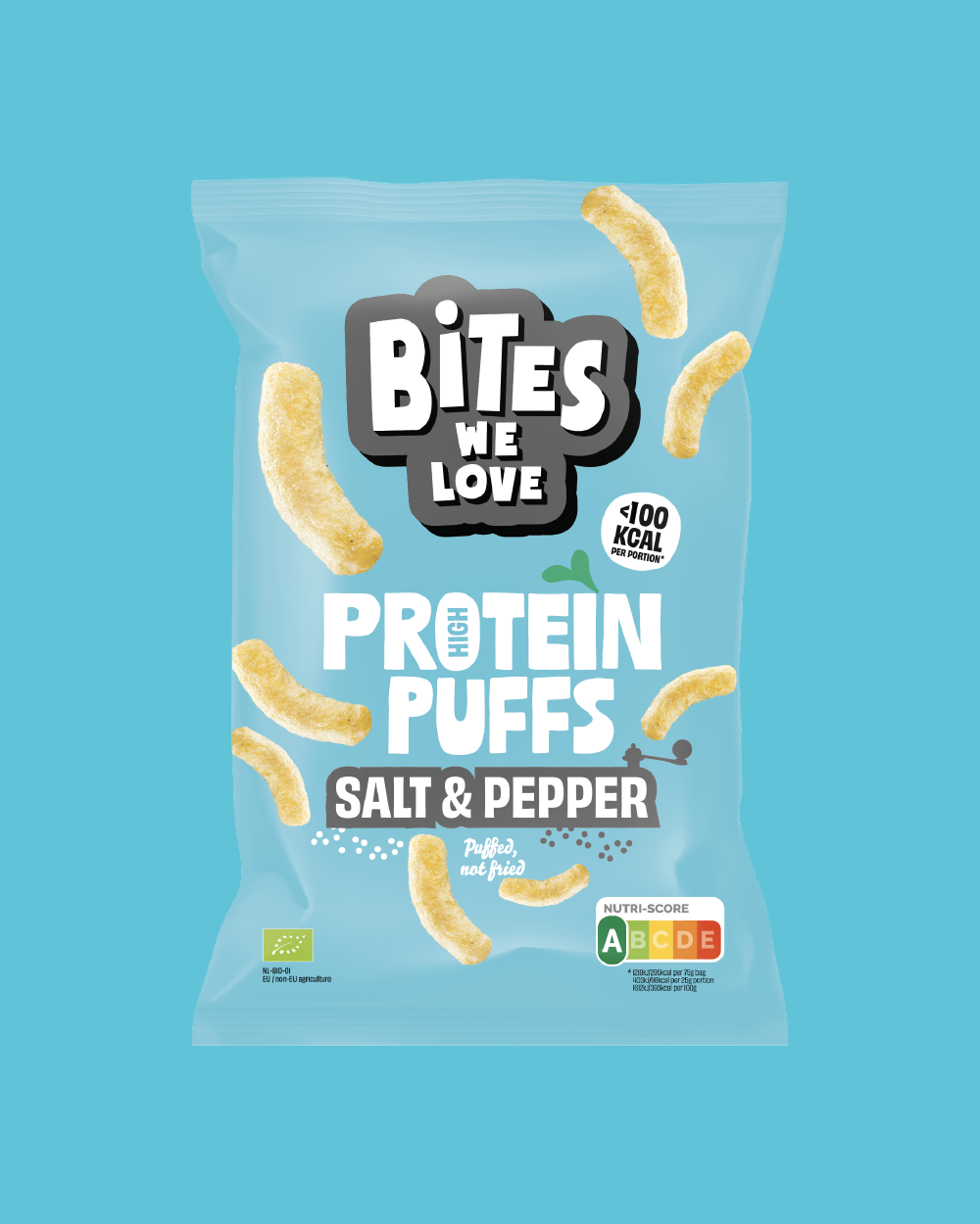 Protein Puffs Salt & Pepper 6*75g