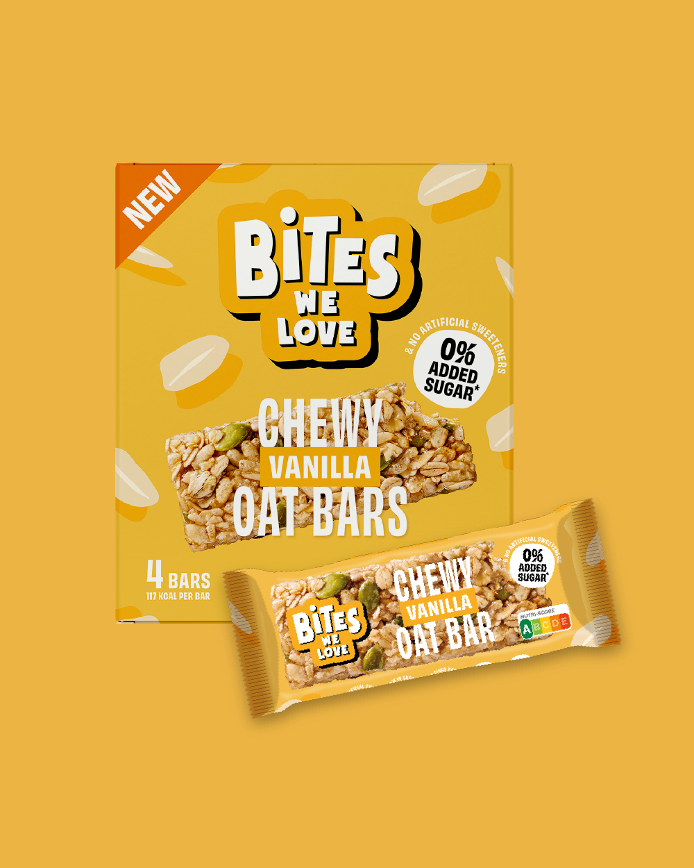 Chewy Oat Bar Vanilla 4*30g