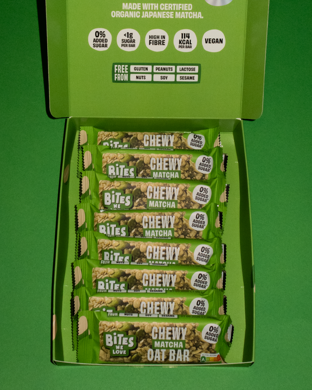 Chewy Oat Bar Matcha Box