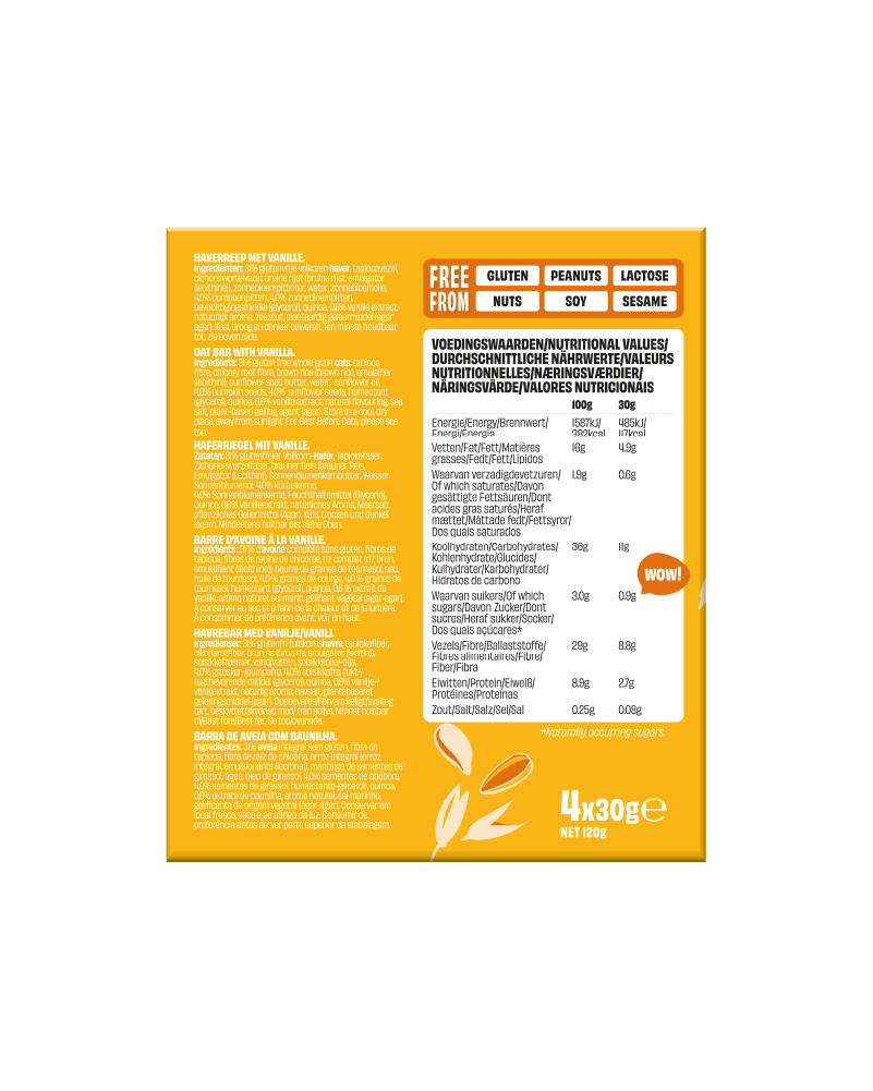 Chewy Oat Bar Vanilla 30g
