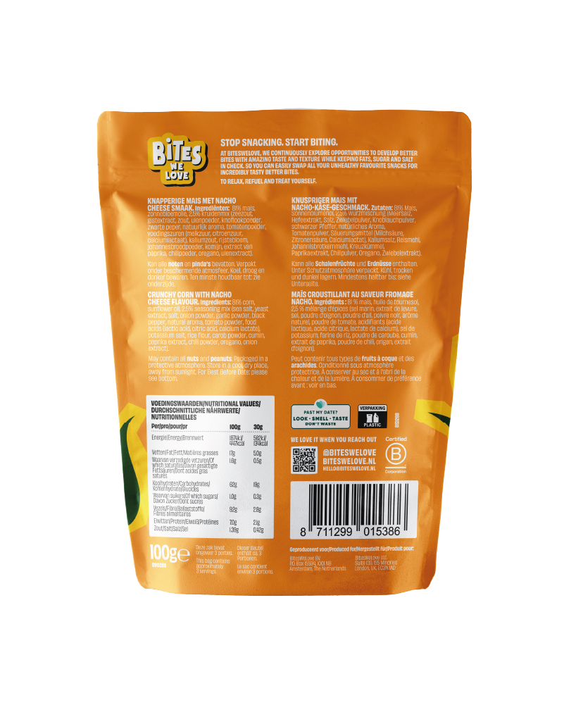 Crunchy Corn Nacho Cheese 6*100g 