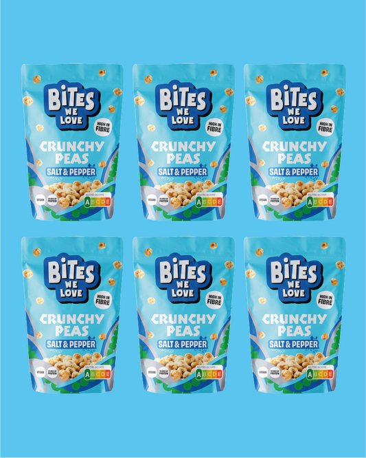 Crunchy Peas Sea Salt &amp; Black Pepper 6*100g 