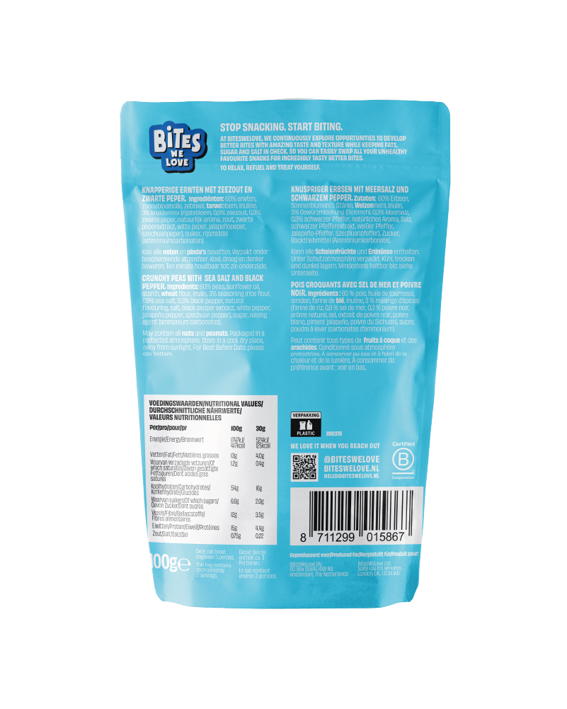Crunchy Peas Salt & Pepper 6*100g