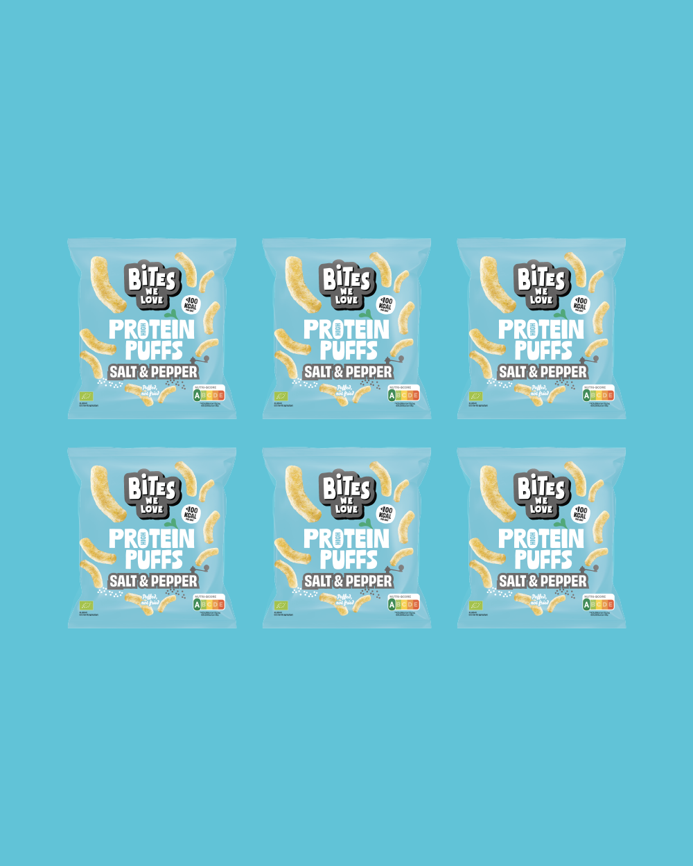 Protein Puffs Salt & Pepper 8*25g