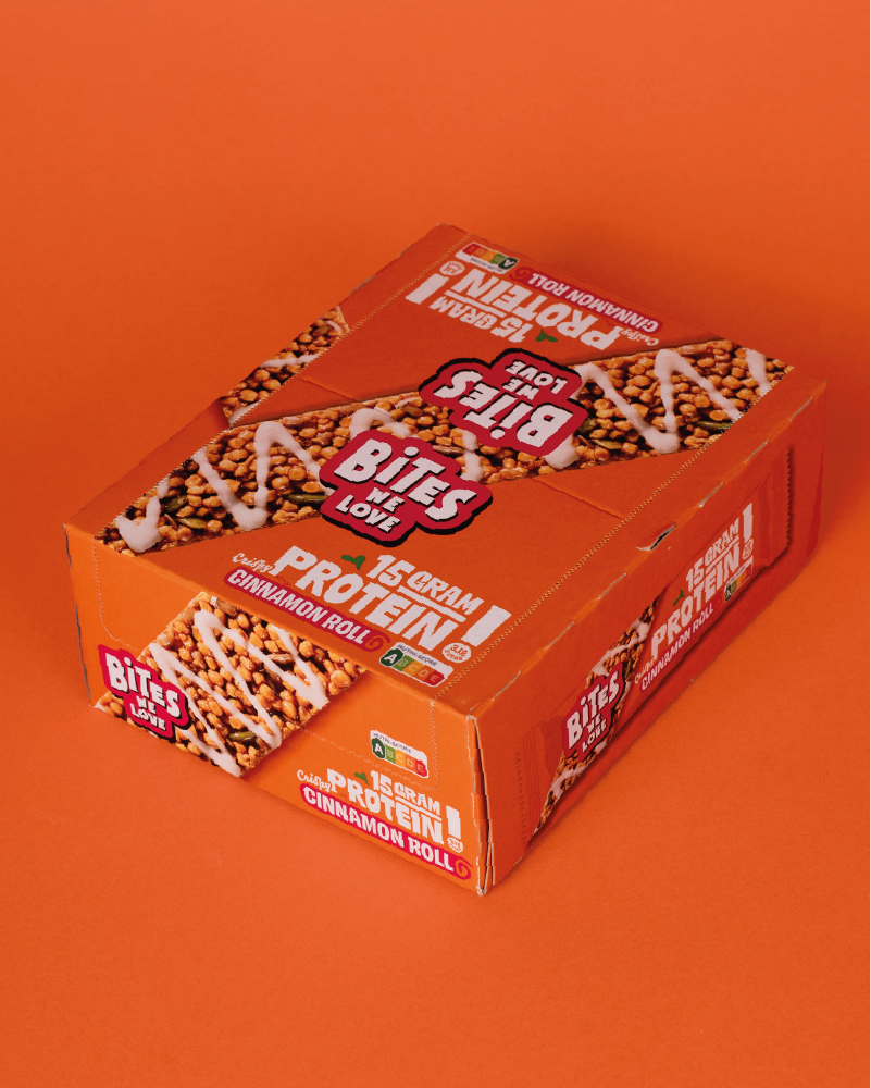 Protein Bar Cinnamon Roll Display Box 12*50g