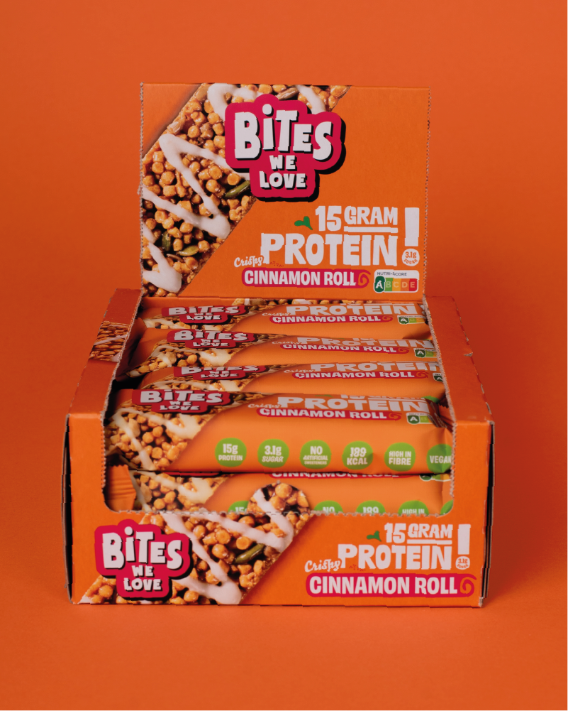 Protein Bar Cinnamon Roll Display Box 12*50g