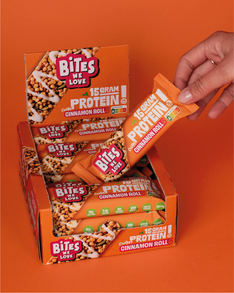 Protein Bar Cinnamon Roll Display Box 12*50g