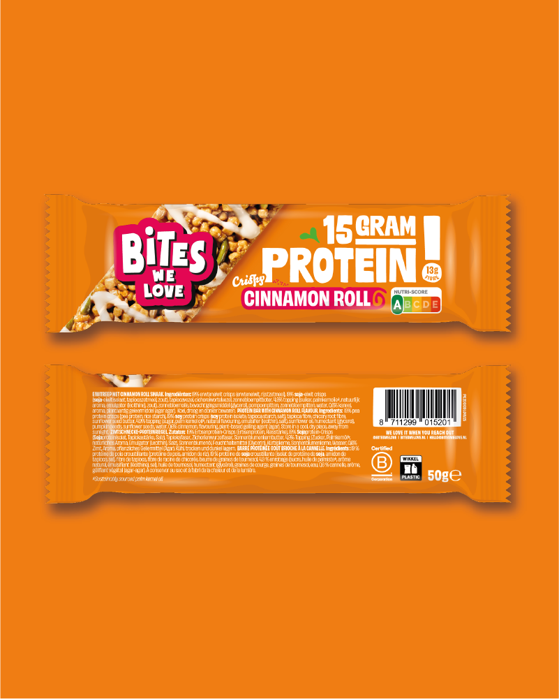 Protein Bar Cinnamon Roll Display Box 12*50g
