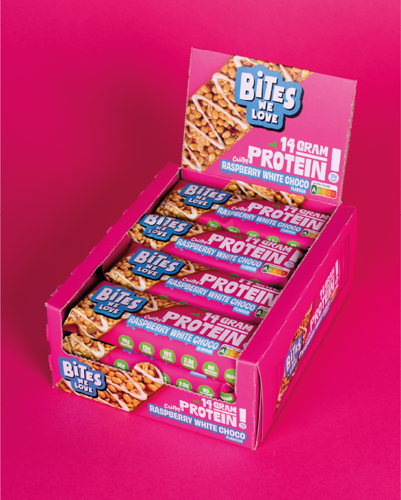 Protein Bar Raspberry White Chocolate 12*50g