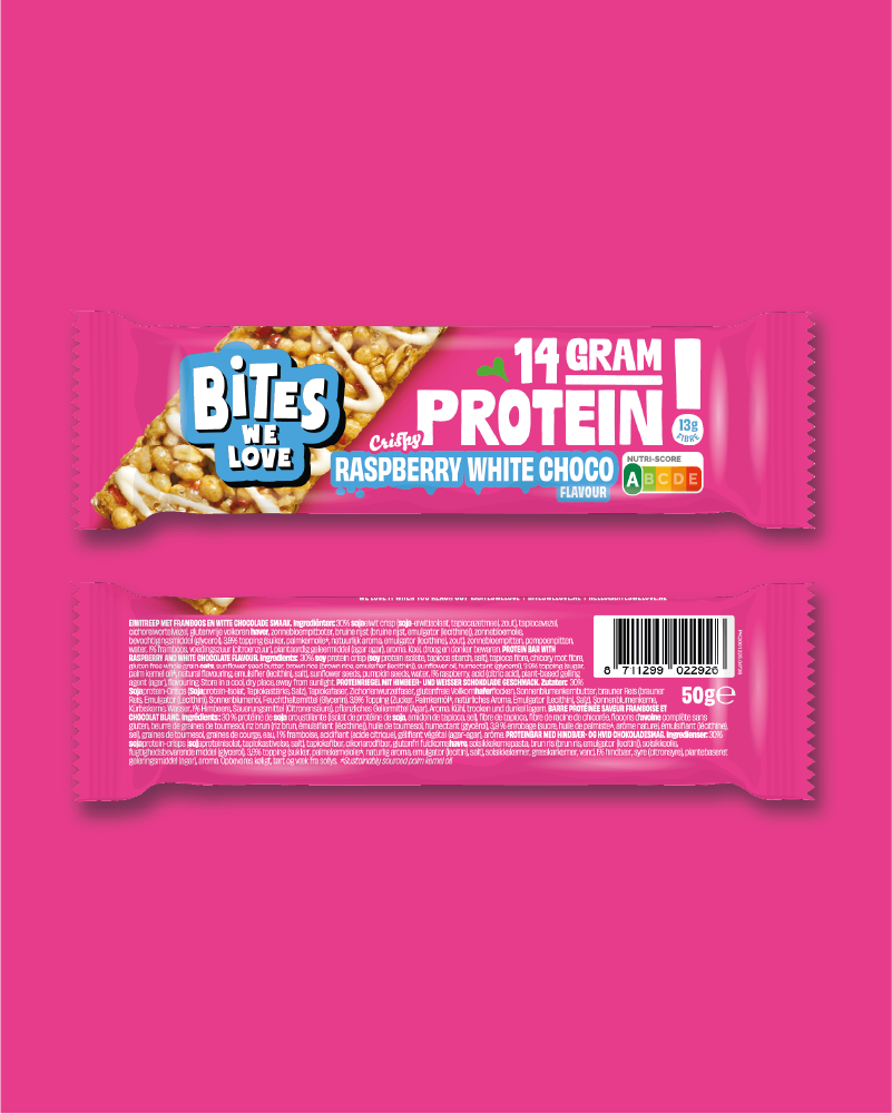 Protein Bar Raspberry White Chocolate 12*50g