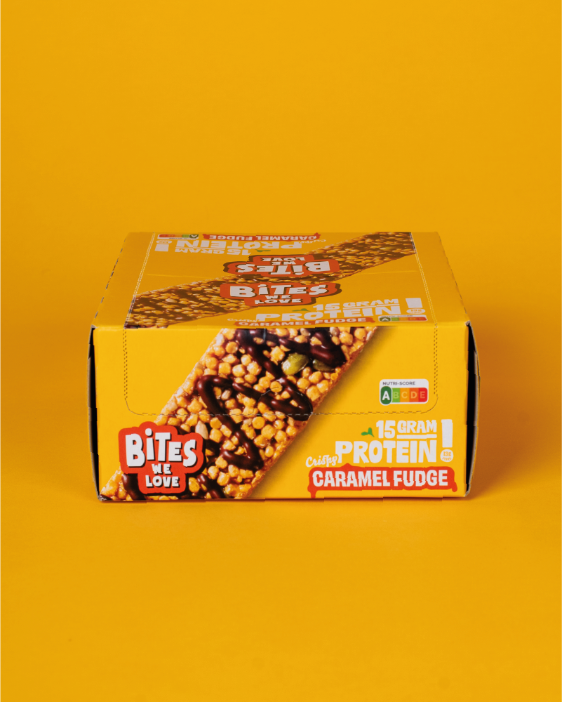 Protein Bar Caramel Fudge Display Box 12*50g