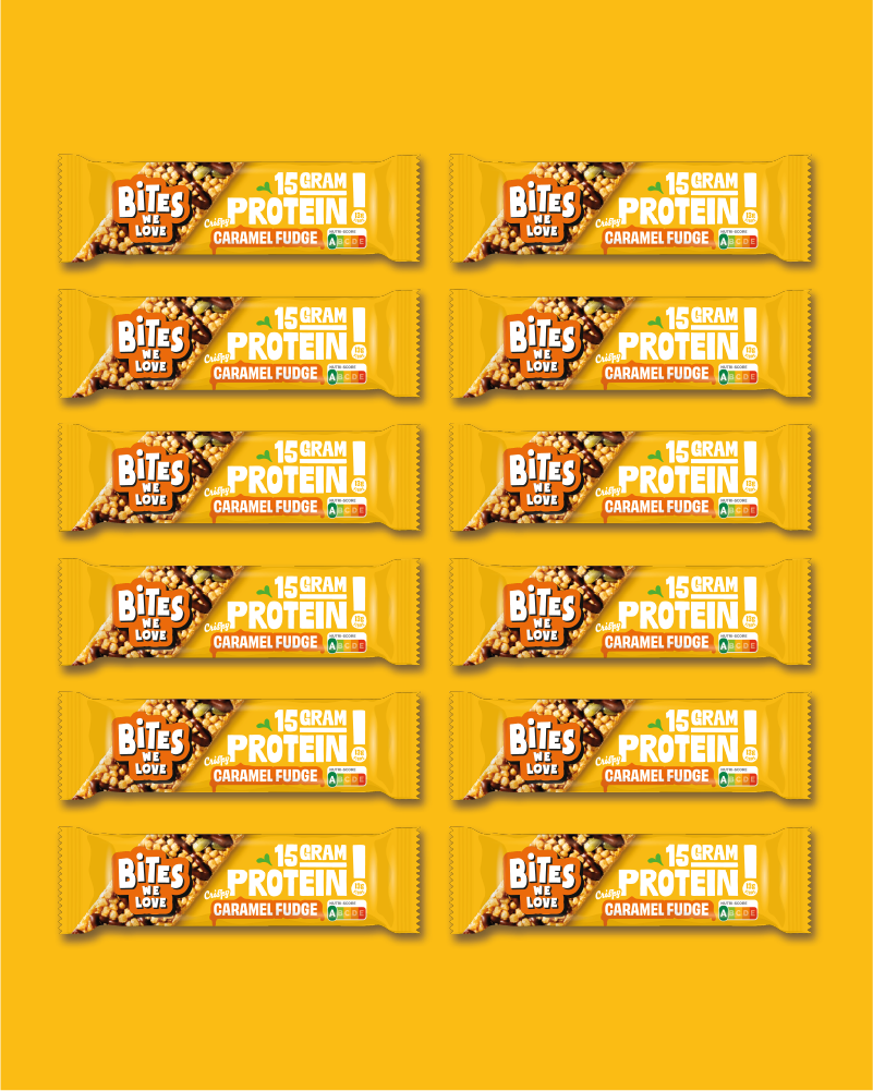 Protein Bar Caramel Fudge Display Box 12*50g
