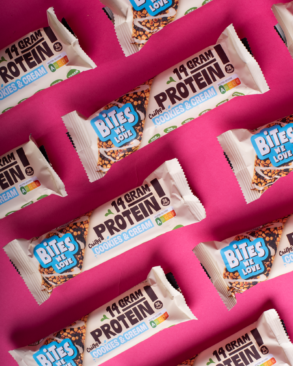 Protein Bar Cookies & Cream Display Box 12*50g