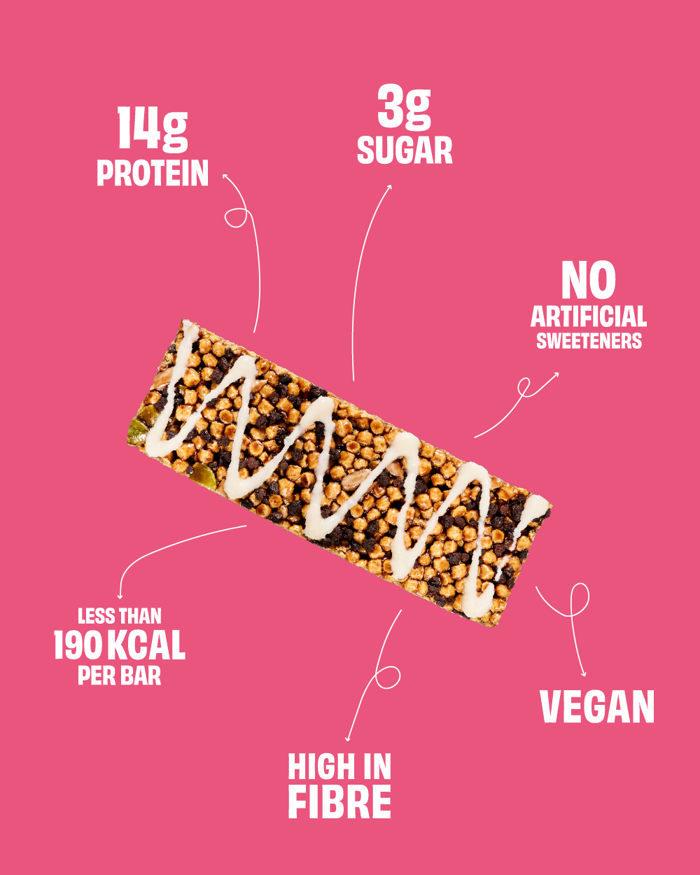 Protein Bar Cookies & Cream Display Box 12*50g